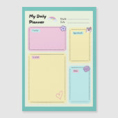 パステルカラフルかわいいカワイデイリープランナー (正面)