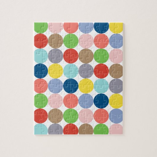 パステルカラフルの円… ジグソーパズル (縦)