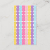 パステルカラフルアイスクリームサンデベビーシャワー エンクロージャーカード (裏面)