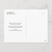 パステルカラフルイースターエッグハッピーイースター写真 シーズンポストカード (裏面)