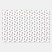 パステルカラフルイースターエッグ&ストライプ ラッピングペーパーシート (正面3)