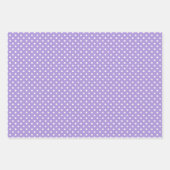 パステルカラフルイースターエッグ&パープル水玉模様 ラッピングペーパーシート (正面2)