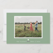 パステルカラフルイ図解入りの、写真付きのースターフォトカード シーズンカード (裏面)