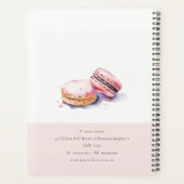 パステルカラフルウォーターカラーフランスのマカロンベーカリー プランナー手帳 (裏面)