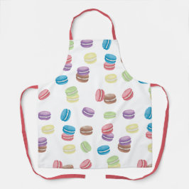 パステルカラフルウォーターカラーフランスのマカロン エプロン