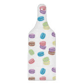 パステルカラフルウォーターカラーフランスのマカロン カッティングボード (正面)