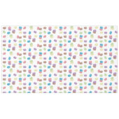 パステルカラフルウォーターカラーフランスのマカロン テーブルクロス (正面(横))