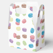 パステルカラフルウォーターカラーフランスのマカロン フェイバーボックス (オープン)