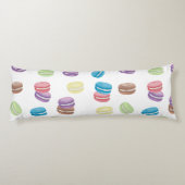 パステルカラフルウォーターカラーフランスのマカロン ボディピロー (裏面)