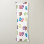 パステルカラフルウォーターカラーフランスのマカロン ボディピロー (正面縦)