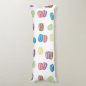 パステルカラフルウォーターカラーフランスのマカロン ボディピロー (裏面 (縦))