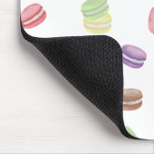 パステルカラフルウォーターカラーフランスのマカロン マウスパッド (コーナー)