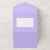 パステルカラフルウォーターカラーフローラ結婚ズ オールインワン招待状 (外側)