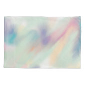 パステルカラフルウォーターカラー抽象芸術 枕カバー (裏面)