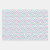 パステルカラフルオーナメントクリスマス ラッピングペーパーシート (正面2)