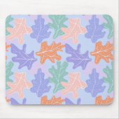 パステルカラフルカエデの葉パターン マウスパッド (正面)