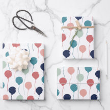 パステルカラフルカラーラッピングのバルーンのパターン