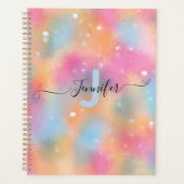 パステルカラフルガーリートレンディーモダンシックファンシー プランナー手帳 (正面)