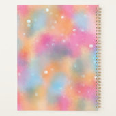 パステルカラフルガーリートレンディーモダンシックファンシー プランナー手帳 (裏面)