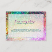 パステルカラフルグリッタービューティシャン2名刺 名刺 (裏面)