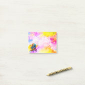 パステルカラフルグ付きキュートモダンフクロウ ポストイット (デスク上)