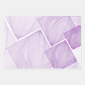 パステルカラフルジオメトリックスクエアデクページ ラッピングペーパーシート (正面)