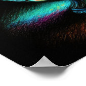 パステルカラフルスケッチアンティークアートガラス花瓶 ポスター (角)