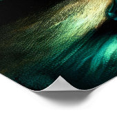 パステルカラフルスケッチアンティークアートグラスコンポート ポスター (角)