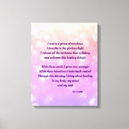 パステルカラフルスパークル感動的ー癒しの詩 キャンバスプリント