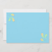 パステルカラフルスプラッシュ絵を描スワールテンプレート 招待状 (裏面)