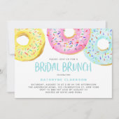 パステルカラフルスプリンクルドヌツブライダルブランチ 招待状 (正面)