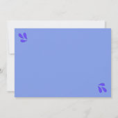 パステルカラフルスワールブライダルシャワーテンプレート 招待状 (裏面)