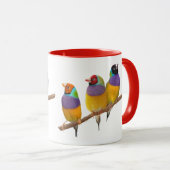 パステルカラフルズのグールディアンフィンチ マグカップ (正面右)