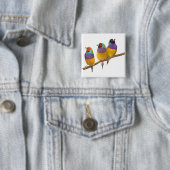 パステルカラフルズのグールディアンフィンチ 缶バッジ (インサイチュ)