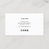 パステルカラフルズハウスクリーナーサービススターズ 名刺 (裏面)