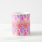 パステルカラフルズピンクパープル4ジョージー コーヒーマグカップ (中央)