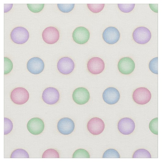 パステルカラフルズ動揺しての水玉模様（小） ファブリック (クローズアップ)