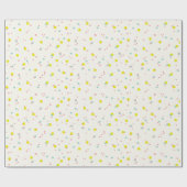 パステルカラフルズ紙吹雪ドットOh何おもしろいホリデイ ラッピングペーパー (フラット)