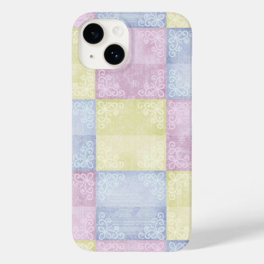 パステルカラフルズ・パッチワーク Case-Mate iPhoneケース (裏面)