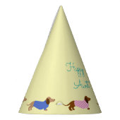 パステルカラフルダシュントパーティーハット パーティーハット (左)