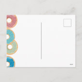 パステルカラフルドーナツ&パラストレスパターン シーズンポストカード (裏面)