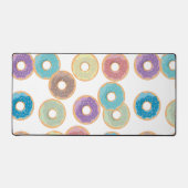 パステルカラフルドーナツ&パラストレスパターン デスクマット (正面)