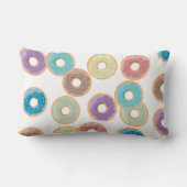 パステルカラフルドーナツ&パラストレスパターン ランバークッション (裏面)