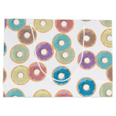 パステルカラフルドーナツ&パラストレスパターン ラージペーパーバッグ (裏面)