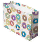 パステルカラフルドーナツ&パラストレスパターン ラージペーパーバッグ (裏面アングル)