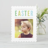 パステルカラフルハッピーイースター シーズンカード (スタンド正面)