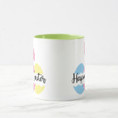 パステルカラフルバニーアンドエッグズハッピーイースター マグカップ (中央)