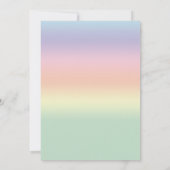 パステルカラフルバニーイヤーズイースターエッグ狩りパーティー 招待状 (裏面)