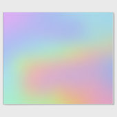 パステルカラフルバースデーグラデーションパーティー ラッピングペーパー (フラット)
