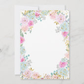 パステルカラフルパンプキン秋インラブベビーシャワー 招待状 (裏面)